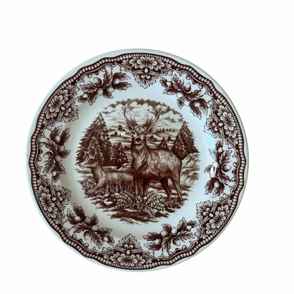 Royal Stafford Homeland STAG Porcelain Dinner Plates 11